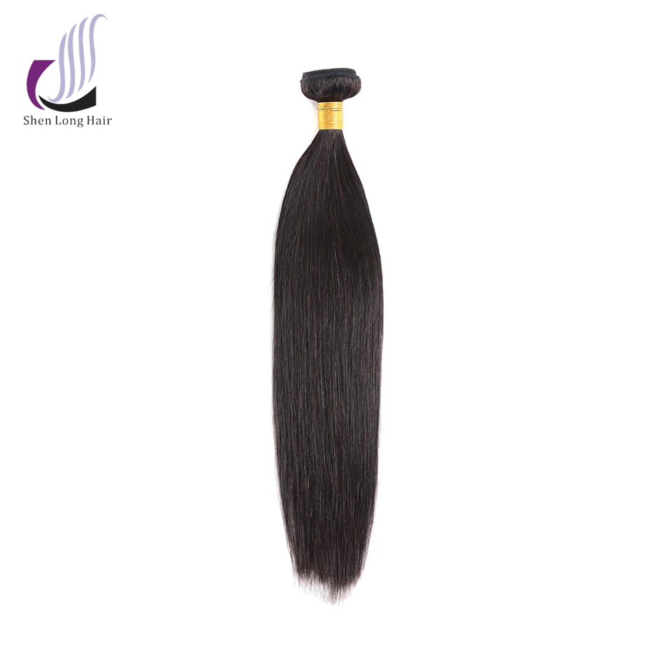 SHENLONG бразильский пучки волос плетение прямые волосы Remy натуральные расширение