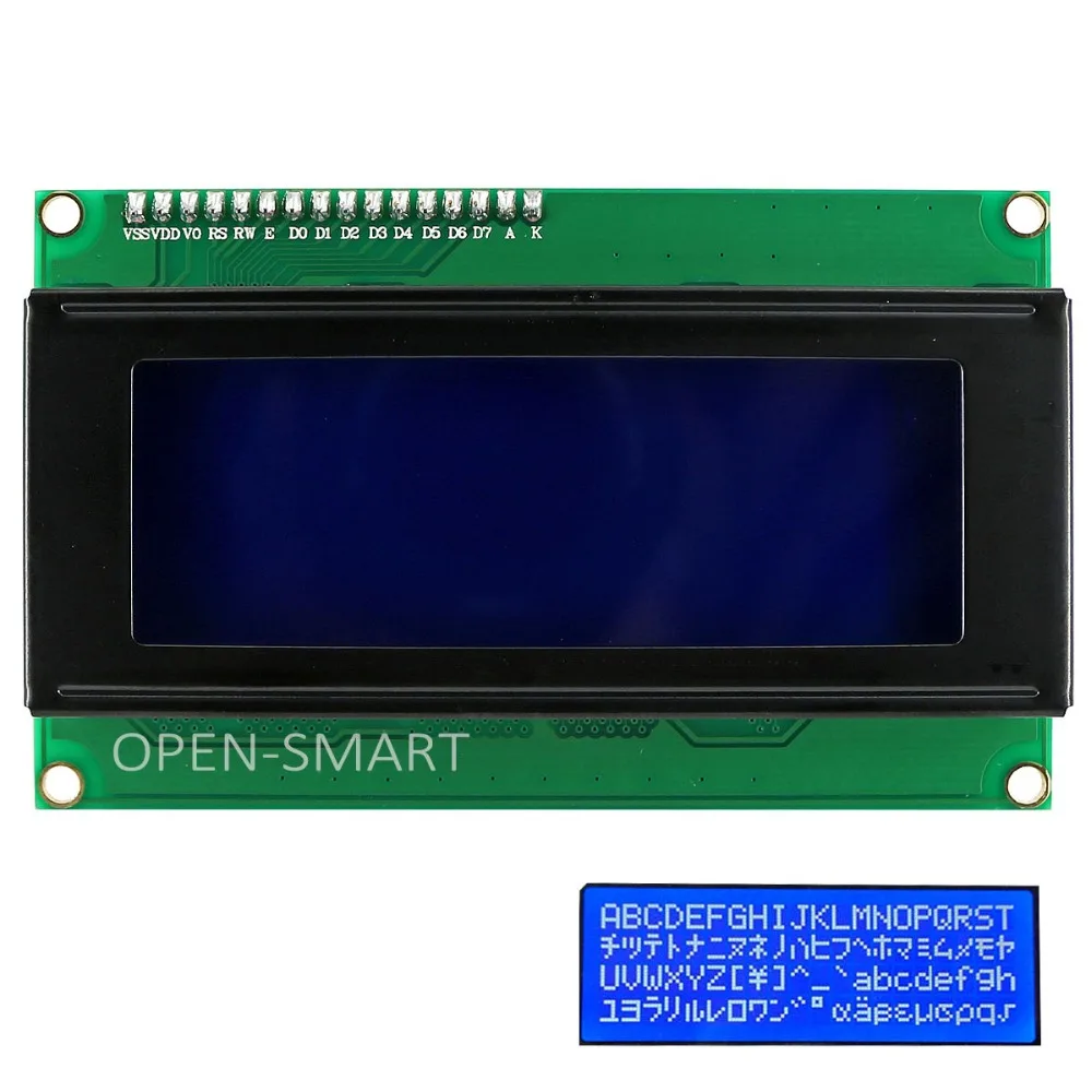 Модуль с ЖК-дисплеем OPEN-SMART I2C / IIC 2004 бортовой потенциометр для регулировки