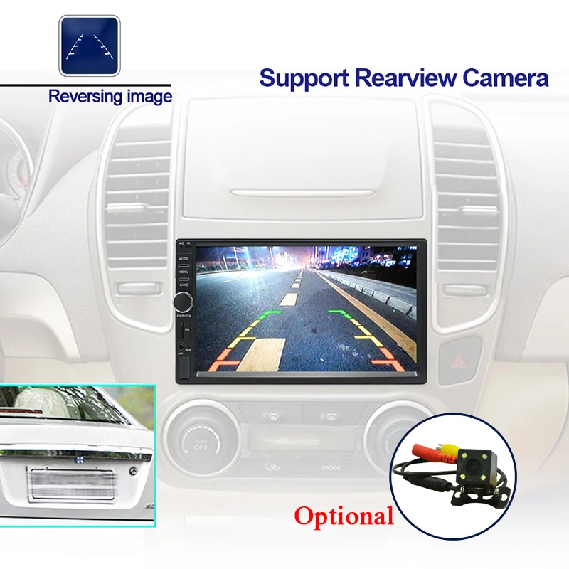 Android Bluetooth Авторадио мультимедийный плеер Автомобильный Стерео FM радио GPS