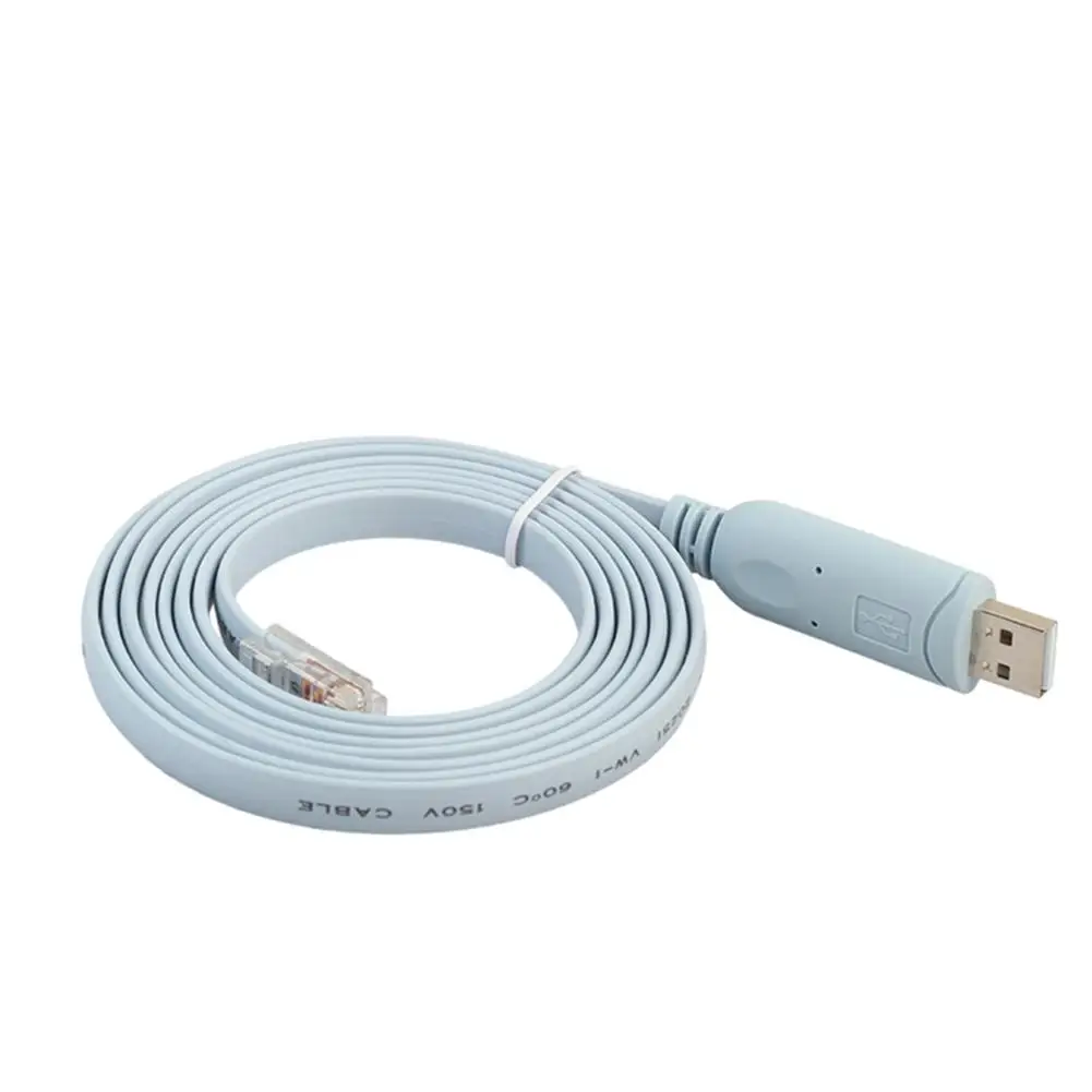 6 футов USB RS232 серийный RJ45 консольный адаптер плоский кабель для маршрутизатора