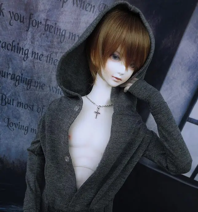 Новая кукла BJD серая толстовка с длинным рукавом для куклы 1/3 1/4 MSD|doll clothes|for bjdclothes