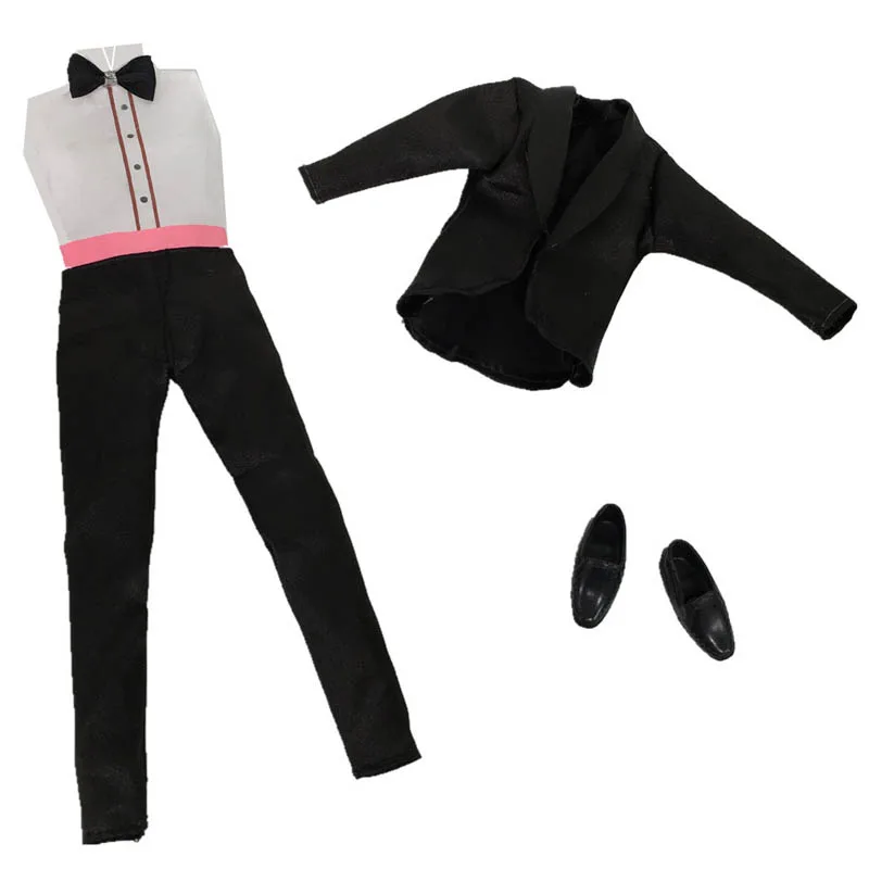 Одежда для куклы Кена мужчин 1 комплект деловой Свадебный костюм мальчика Барби