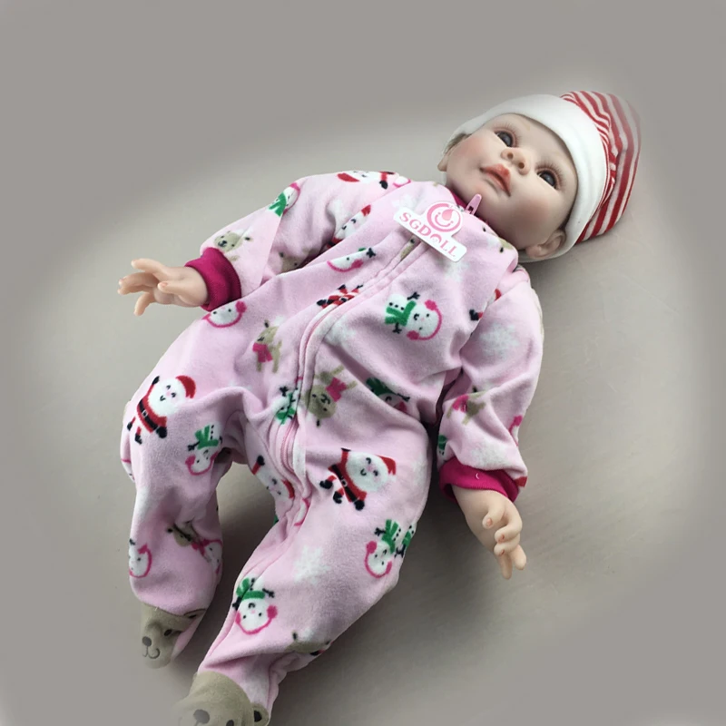 55 см/22 ''Reborn малыша Куклы ручной работы реалистичные Силиконовые Винил мальчик