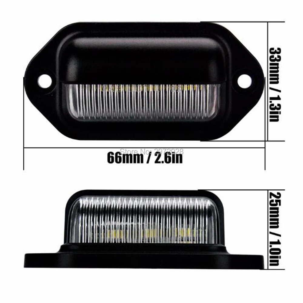 Автомобильный Стайлинг светодиодный номер номерного знака светильник задний