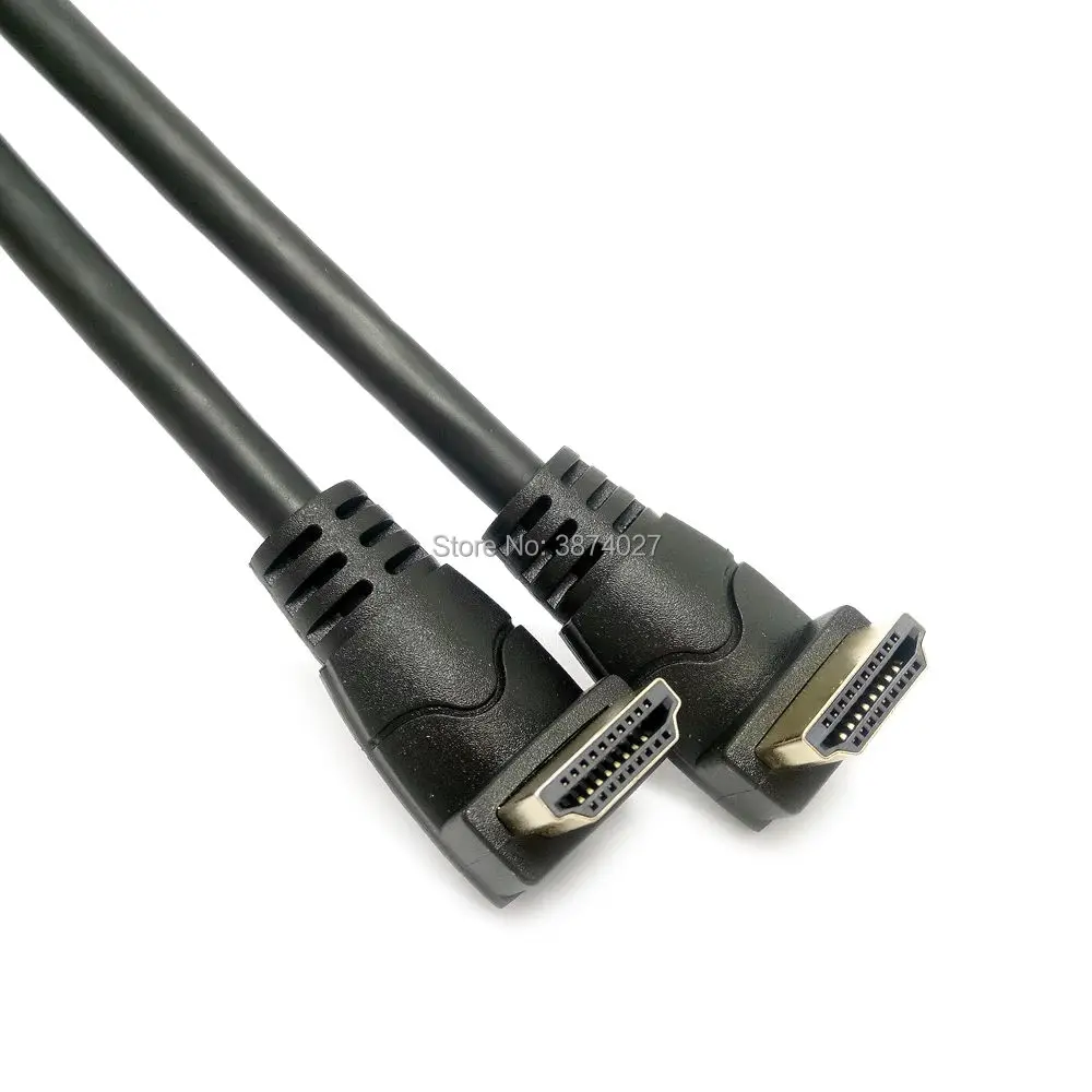 Высокое качество совместимому с HDMI 2 0 4K 3D двойной вверх под углом 90 градусов
