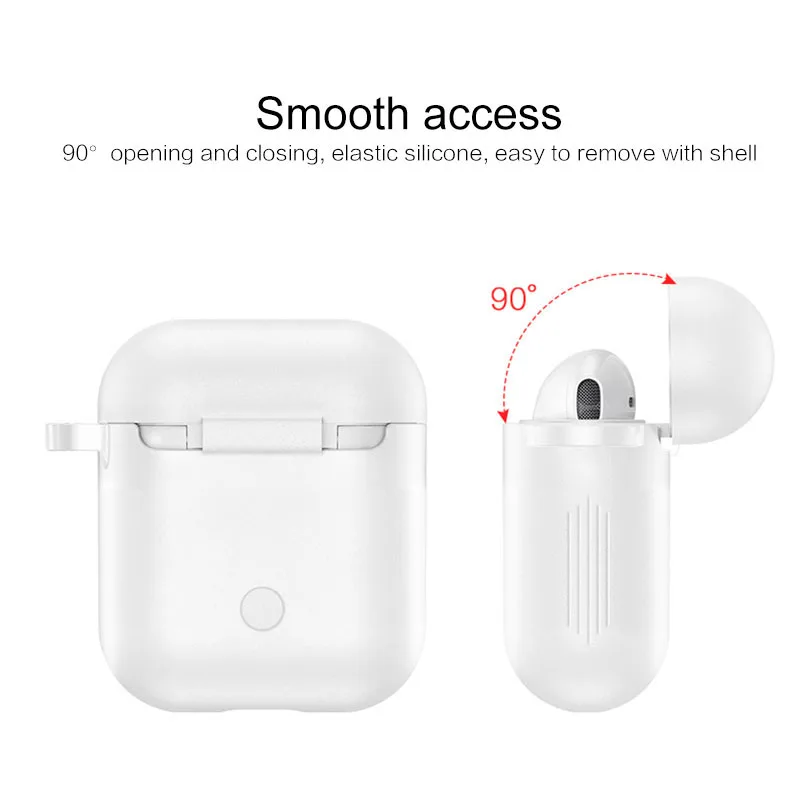 Мягкий силиконовый чехол для наушников Air Pods противоударный защитный чехол для наушников водонепроницаемый для Iphone 7 8 Гарнитура