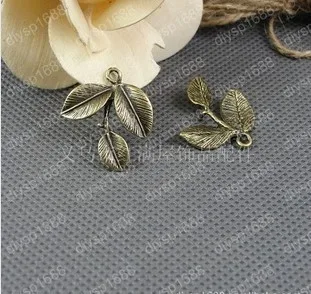 

(A1385)36*18mm blade leaves Fashion Jewelry Findings,Accessories,charm,pendant,Alloy Antique