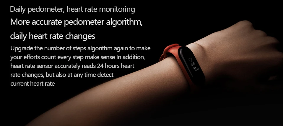 Xiaomi mi Band 3 умный Браслет Водонепроницаемый отчет о погоде mi Band 3 водонепроницаемый АОН OLED экран умный Браслет mi band 3