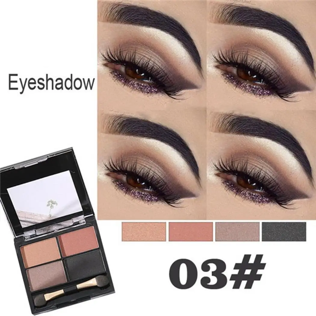 4 Eye Color2 Color3 Women Palette Party with Eyeshadow 55g Mirror Casual Color1 Shimmer Colors Dating Makeup Cosmetics |
