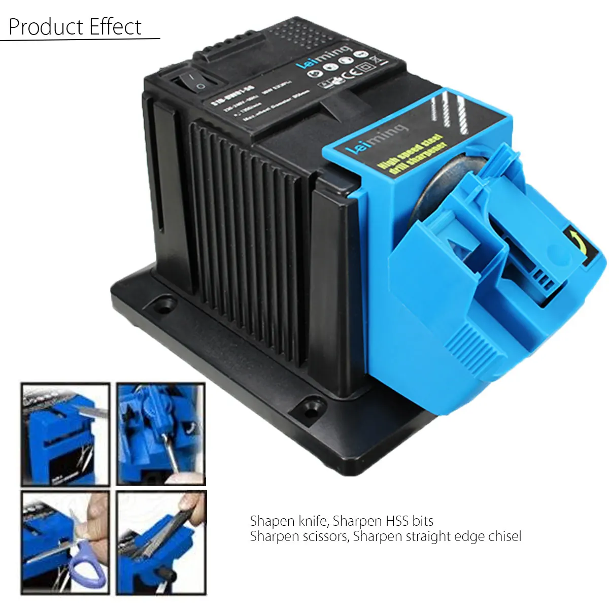 

96W 230V Electric Multifunctional Sharpener Grinding For Knife Twist Drill HSS Drill Scissor Chisel Electric Grinder