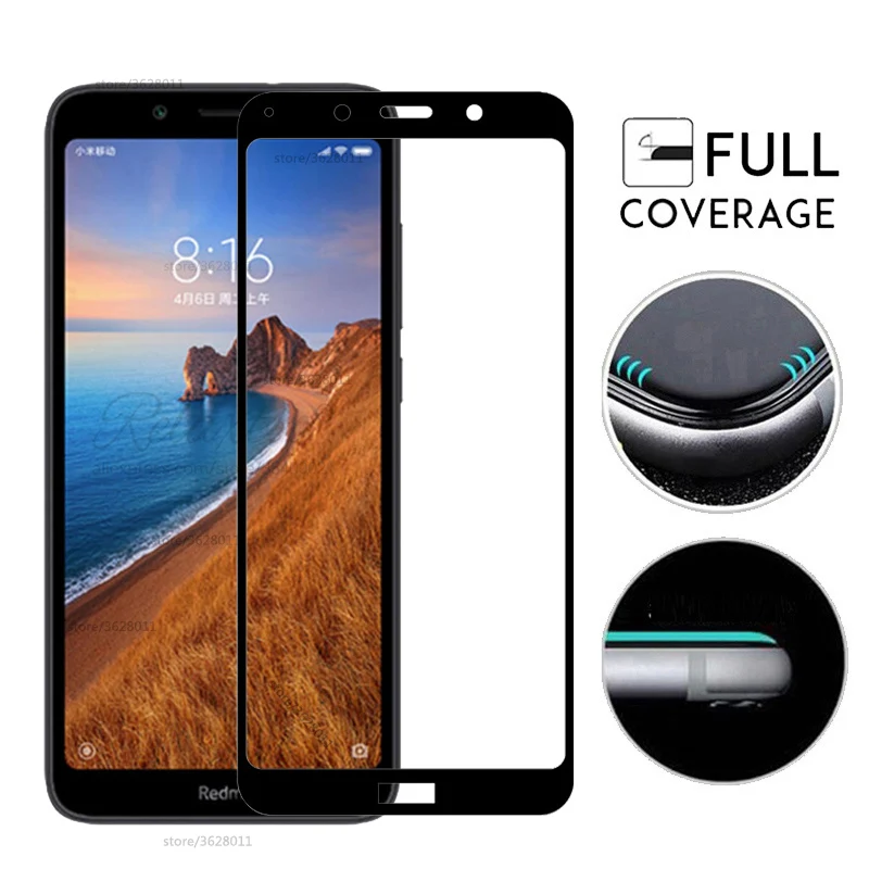 Закаленное стекло с полным покрытием для xiaomi Redmi 7A Защита экрана Xiomi 7a 7 a redmi7a