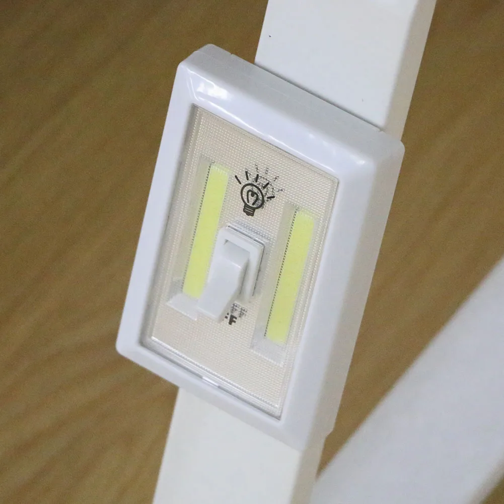 Сани COB LED выключатель света Беспроводной беспроводные мини ночь светодиодные