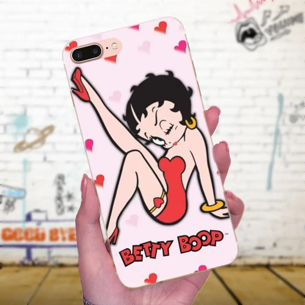 Для LG G4 G5 G6 K4 K7 K8 K10 2017 V10 V20 V30 Stylus Nexus 5 5X G2 G3 mini spirit Мягкий ТПУ Capa Betty Boop милая девушка |