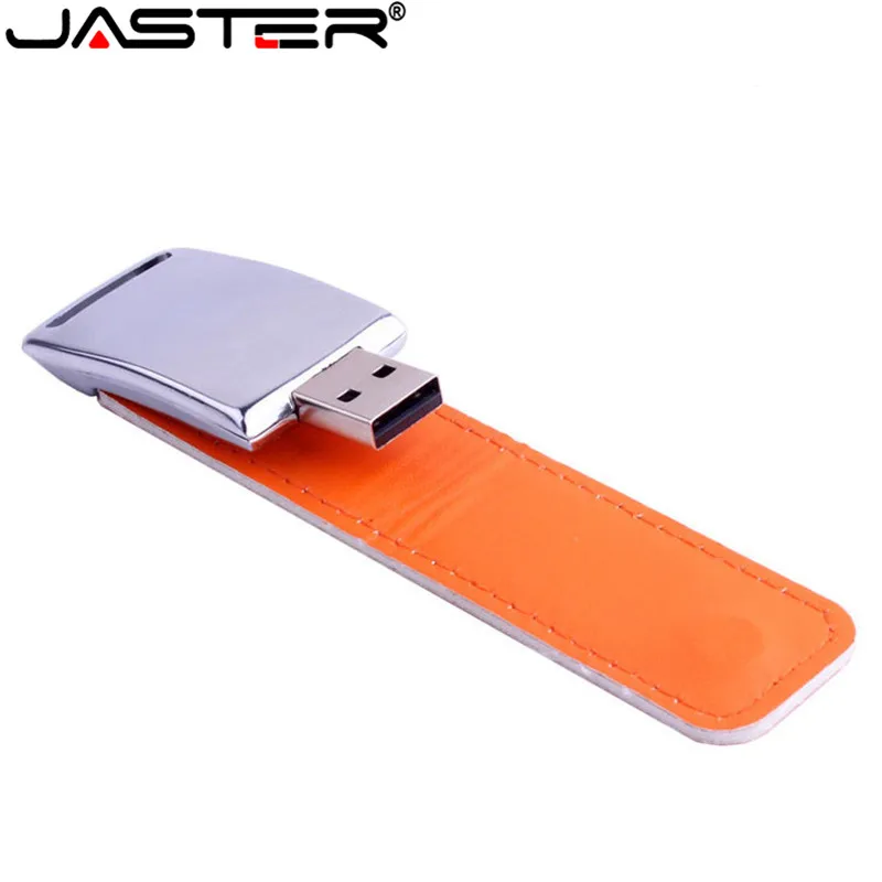 JASTER клиент 10 шт бесплатный логотип оптовая продажа металлический кожаный usb флеш