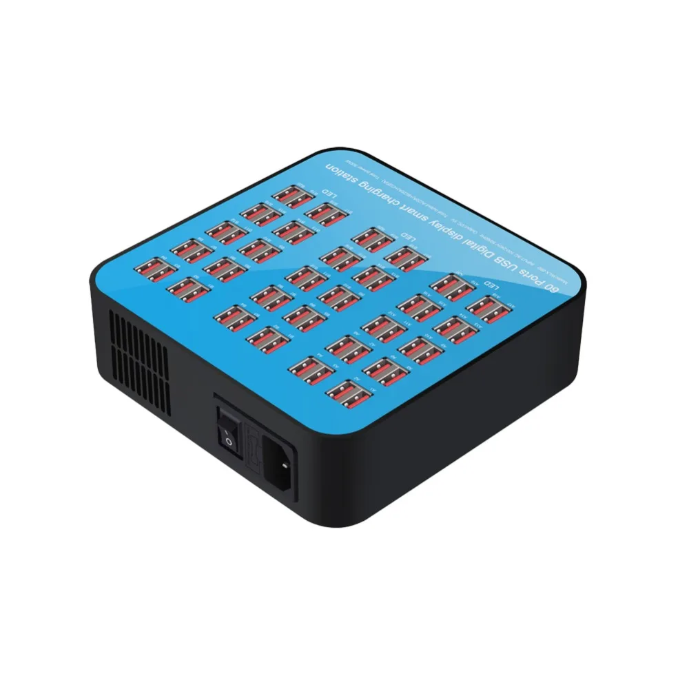 Умное зарядное устройство с 60 USB портами|Зарядные устройства для телефонов| |