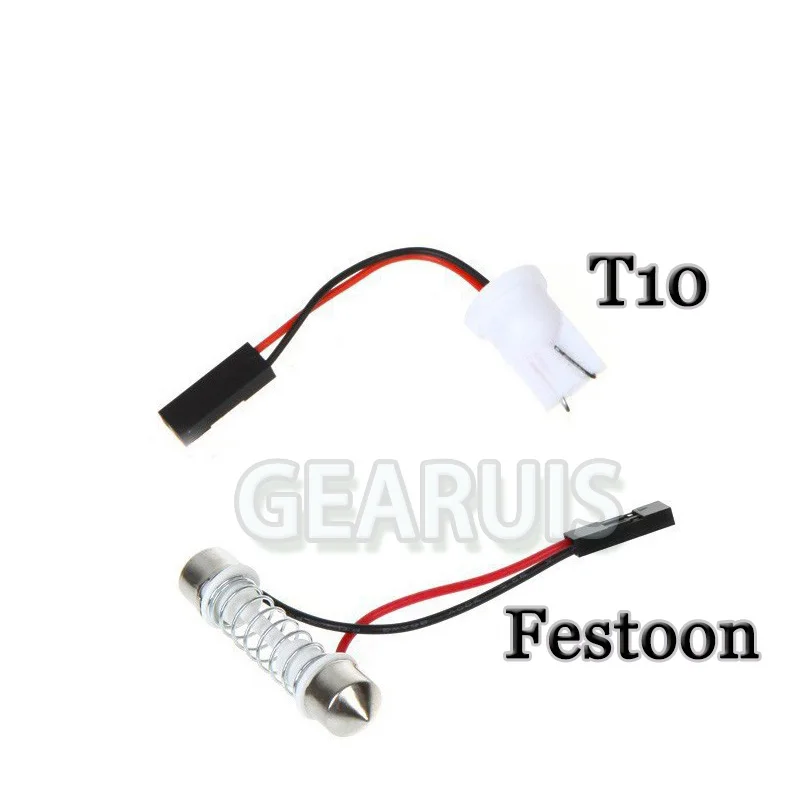 HK post free Dome Panel Светодиодная лампа 48 SMD 5050 LED внутренняя для дверсветильник с T10 Festoon 2
