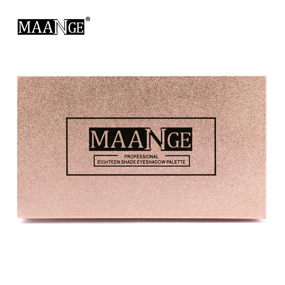 MAANGE, 18 цветов, мерцающие блестящие тени для век, палитра, пудра, матовые тени для век, косметический макияж, мерцающие тени для век, макияж, палитра