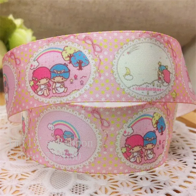 Satin Ribbon Printed cartoon image 1'' 25mm ribbon gift wrapping accessory hairbow garment diy 10 yards free shipping | Дом и сад