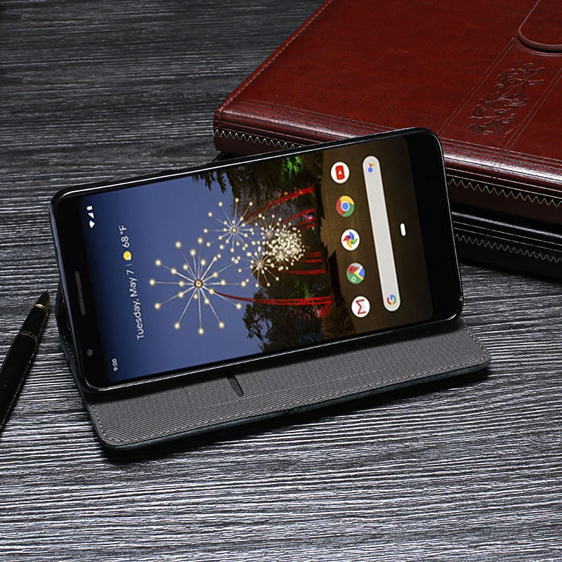 Чехол для Google Pixel 3A роскошный кожаный чехол книжка XL защитный Ретро Задняя