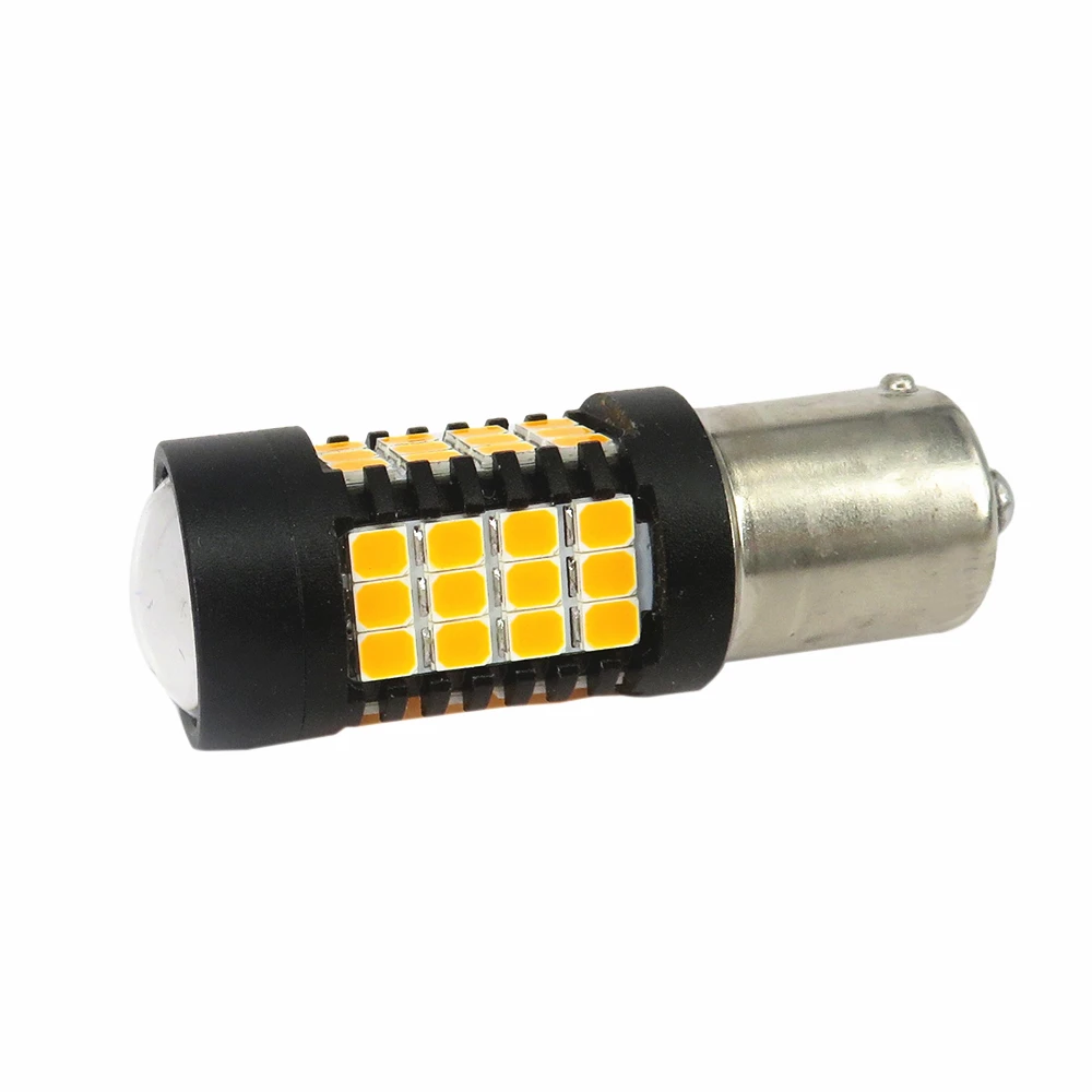 WLJH 2x Canbus Error Free BAU15S 7507 PY21W 1156PY светодиодный лампы автомобиля Поворотный сигнальный проблесковый огонь световой индикатор янтарные лампы желтый 9-30 в