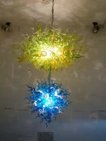 double designed handmade blown murano glass led bulbs modern art deco chandelier for living room