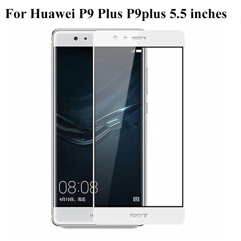 Золотисто белое ультратонкое закаленное стекло 9H для Huawei P9plus P 9 plus P9 полное