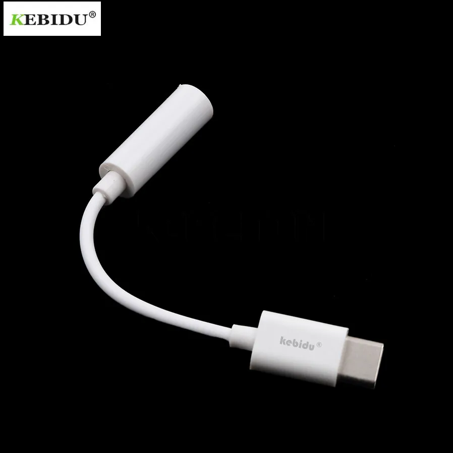 Кабель-адаптер для наушников Kebidu Type-C-3 5 мм usb 3 1 Type C разъем типа папа-3 дюйма AUX Letv