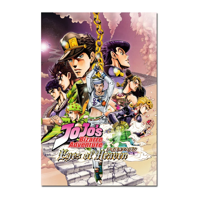 Художественная шелковая или парусиновая печать JoJo s Необычные Приключения экшн-постер японское аниме 13x20 24x36 дюймов для украшения комнаты-011