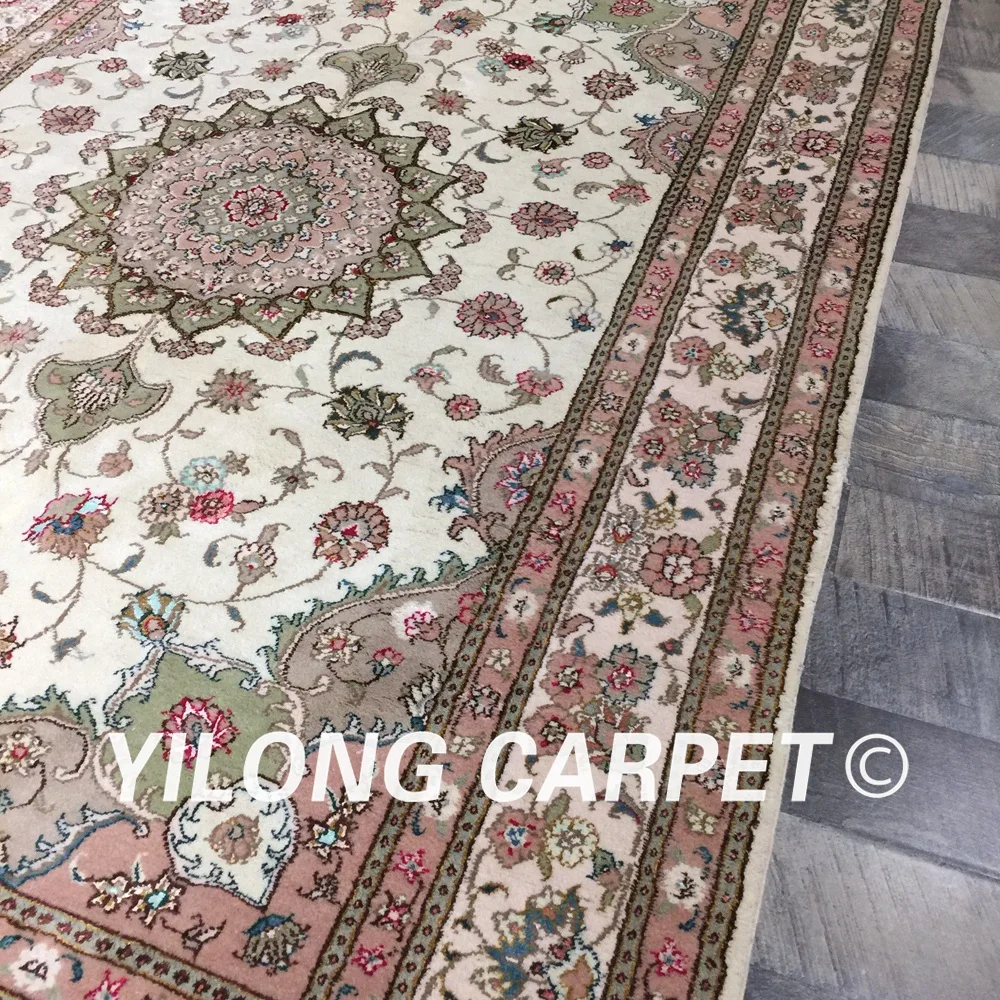 Yilong 4 'x 6' персидский шерстяной шелковый ковер ручной работы классический