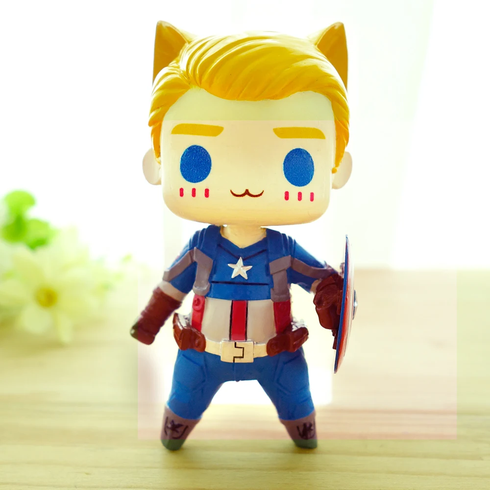 [Топ] Очень милый Альянс зеленый гигант Тор Кот версия chibi Милая экшн фигурка