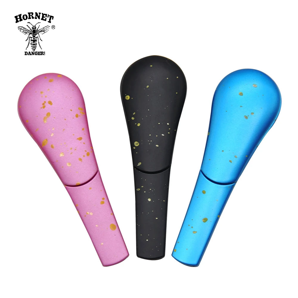 Металлическая курительная трубка HORNET 96 мм из цинкового сплава для трав ручная