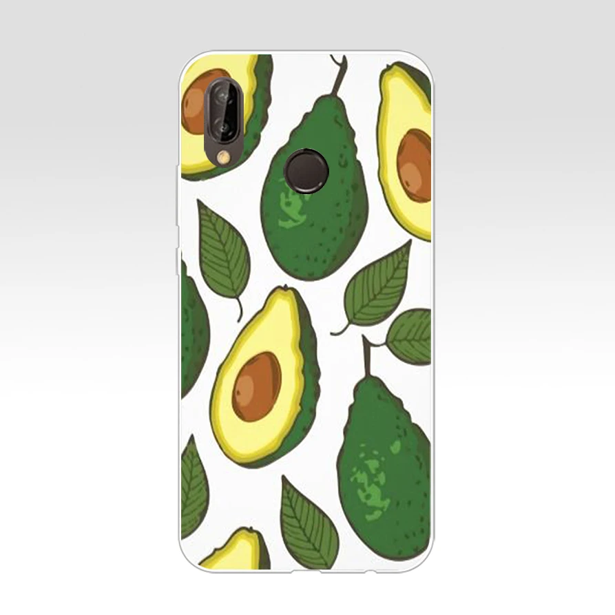161H Avocado fruit art pattern Soft Silicone Tpu Cover Case for huawei Nova 3 3i p smart | Мобильные телефоны и