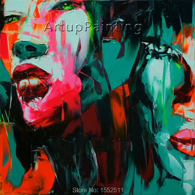 Палитра с ножом картина для портрета нож масляная живопись на лице фигурка