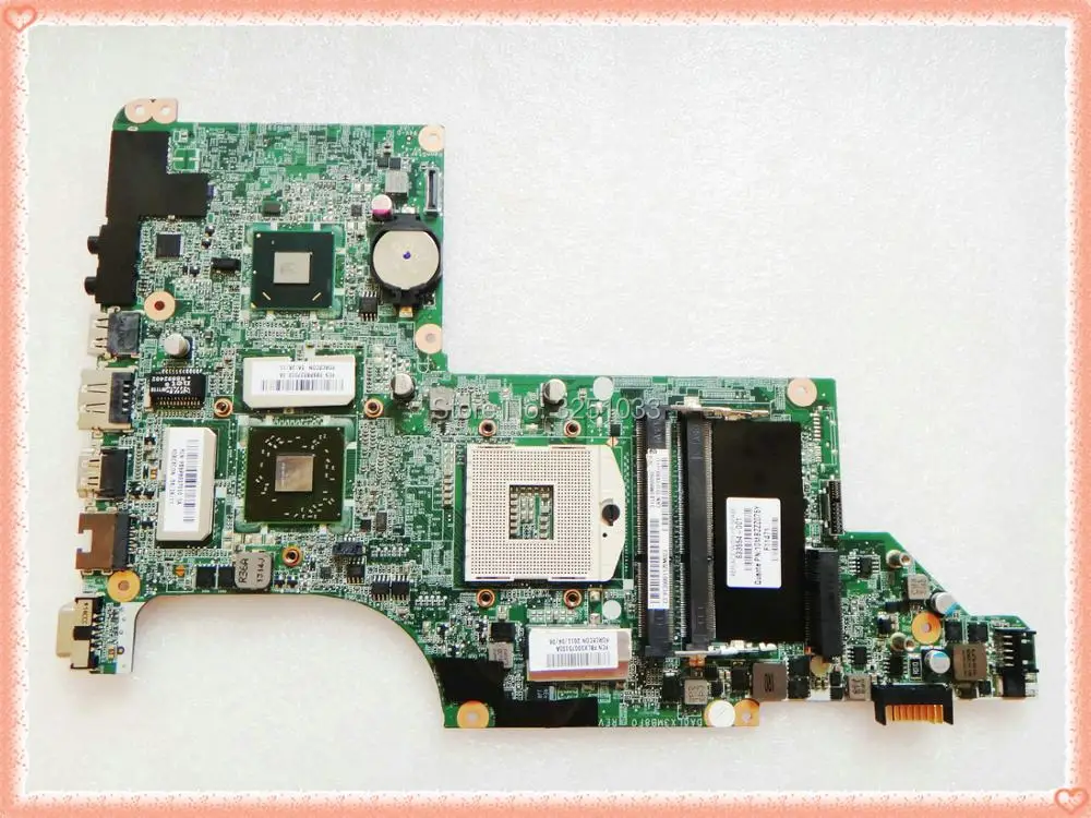633554 001 для ноутбука HP PAVILION DV6 4000 DA0LX3MB8F0 DV6T ноутбук материнская плата DDR3 6570/1G HM65|notebook