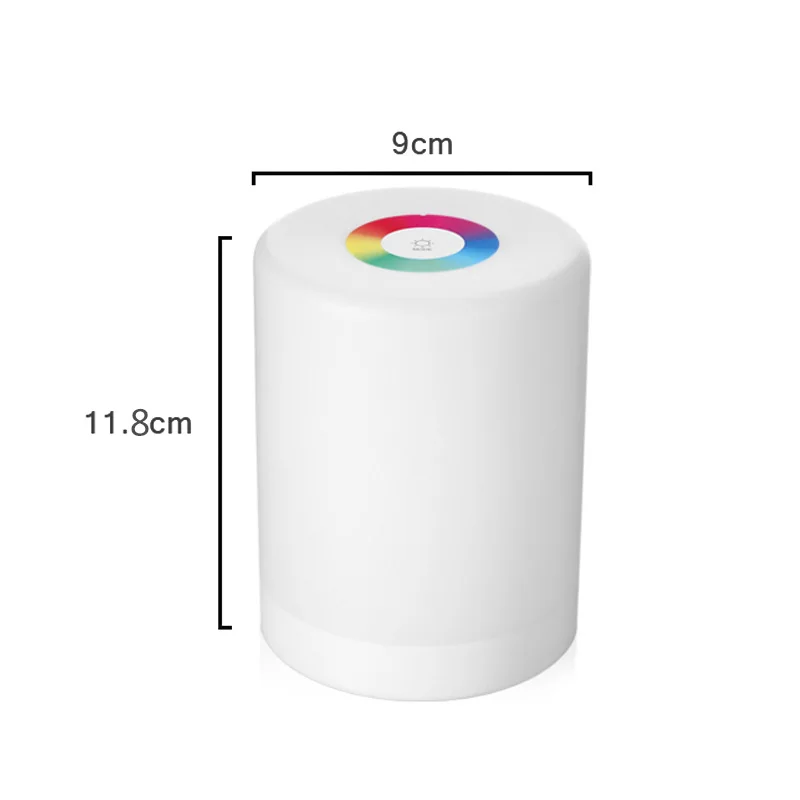 

Rechargeable LED Night Light Touch Control Induction Dimmer Lamp Smart Bedside Lamp Dimmable RGB Color Change Intelligent lights