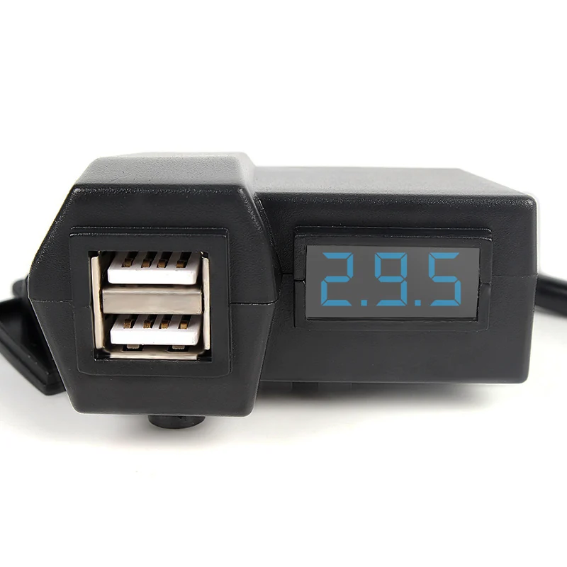 Водонепроницаемый 12 в 24 В автомобиль лодка мотоцикл двойной USB зарядное