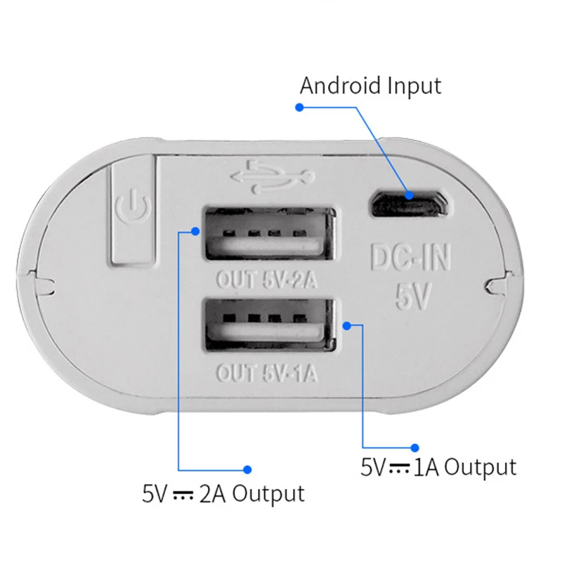 Зарядное устройство 26650 внешний аккумулятор USB зарядное с ЖК дисплеем для iPhone Samsung