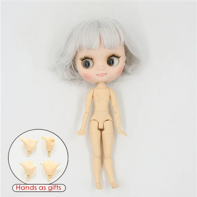q-matte face Фабрика blyth middie кукла bjd 1/8 матовое лицо шарнирное тело 20 см голая кукла - Color: q-matte face