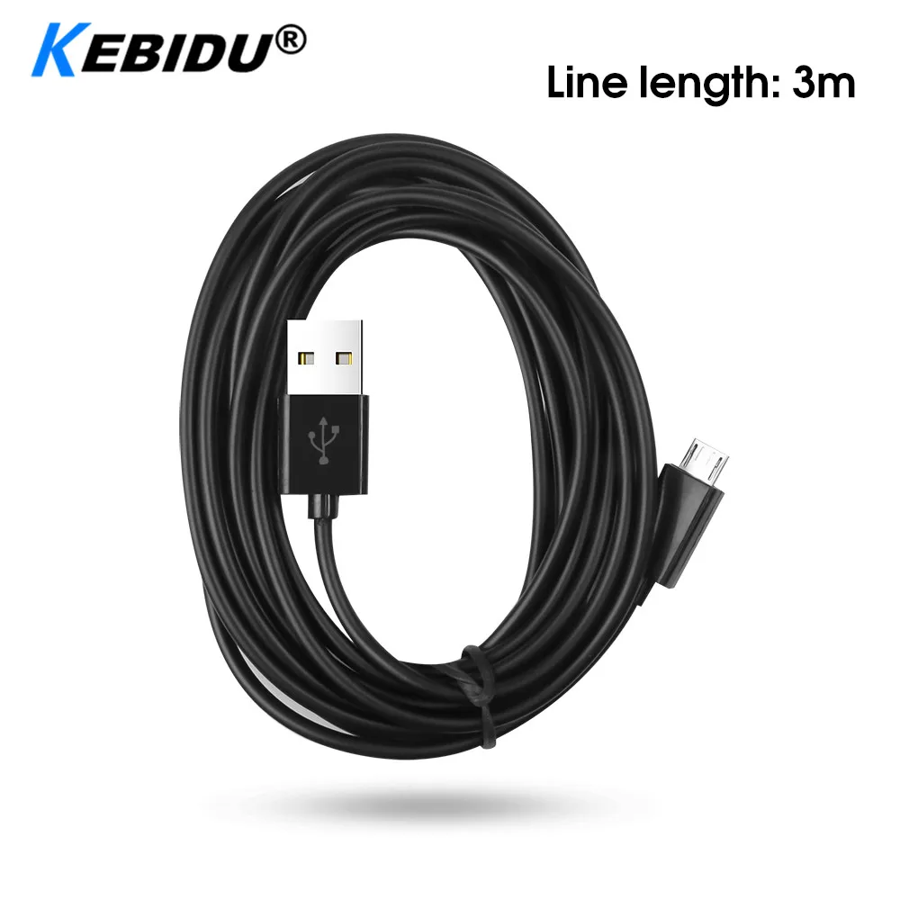 Зарядный кабель USB Kebidu 3 м микро-игра зарядный шнур для Sony Playstation PS4 4 Xbox One