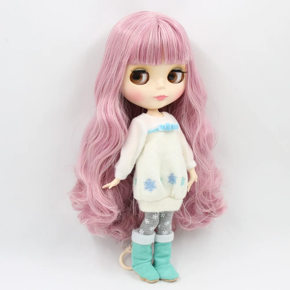 factory 1/6 blyth doll toy bjd joint body mix pink Hair white skin joint body gift 1/6 30cm 280BL1063/2352, naked doll