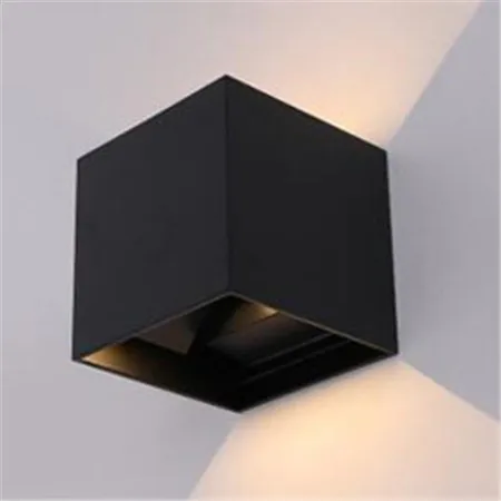 12W Black Body Светодиодный настенный светильник, Квадратный светодиодный алюминиевый настенный светильник, прикроватный светильник для спальни, Домашний Светильник, внутреннее украшение, настенные лампы для помещений, NR-88 - Цвет абажура: 12W Black Body