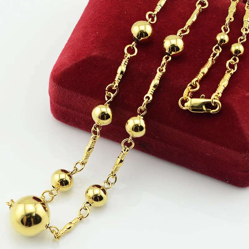 Модное женское ожерелье Модные мужские ювелирные изделия золотого цвета резной