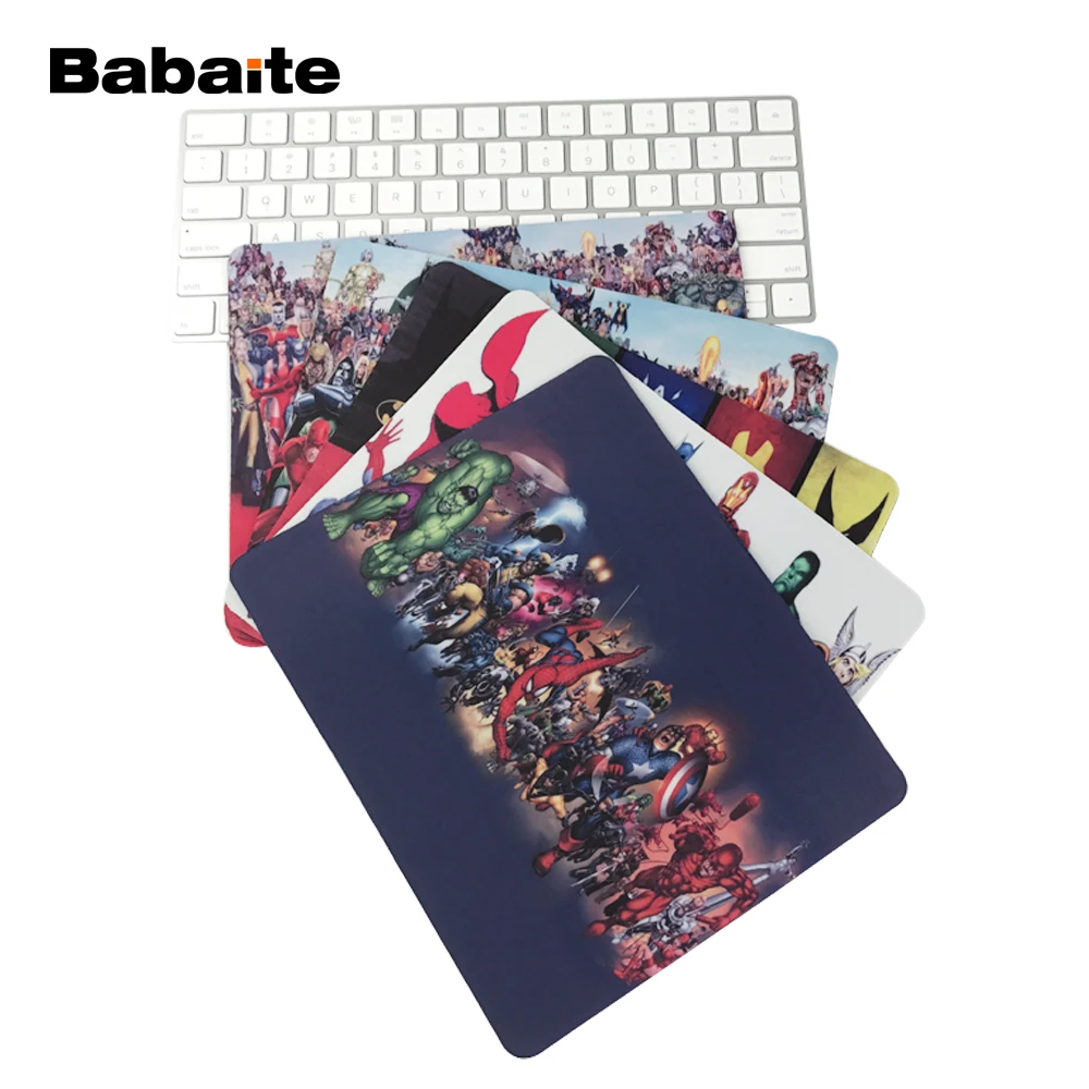 Babaite250x290x2mm с супергероями комиксов мarvel коллаж мышь под заказ Pad Мода Мстители компьютер Ноутбук игровой коврик для мыши коврик