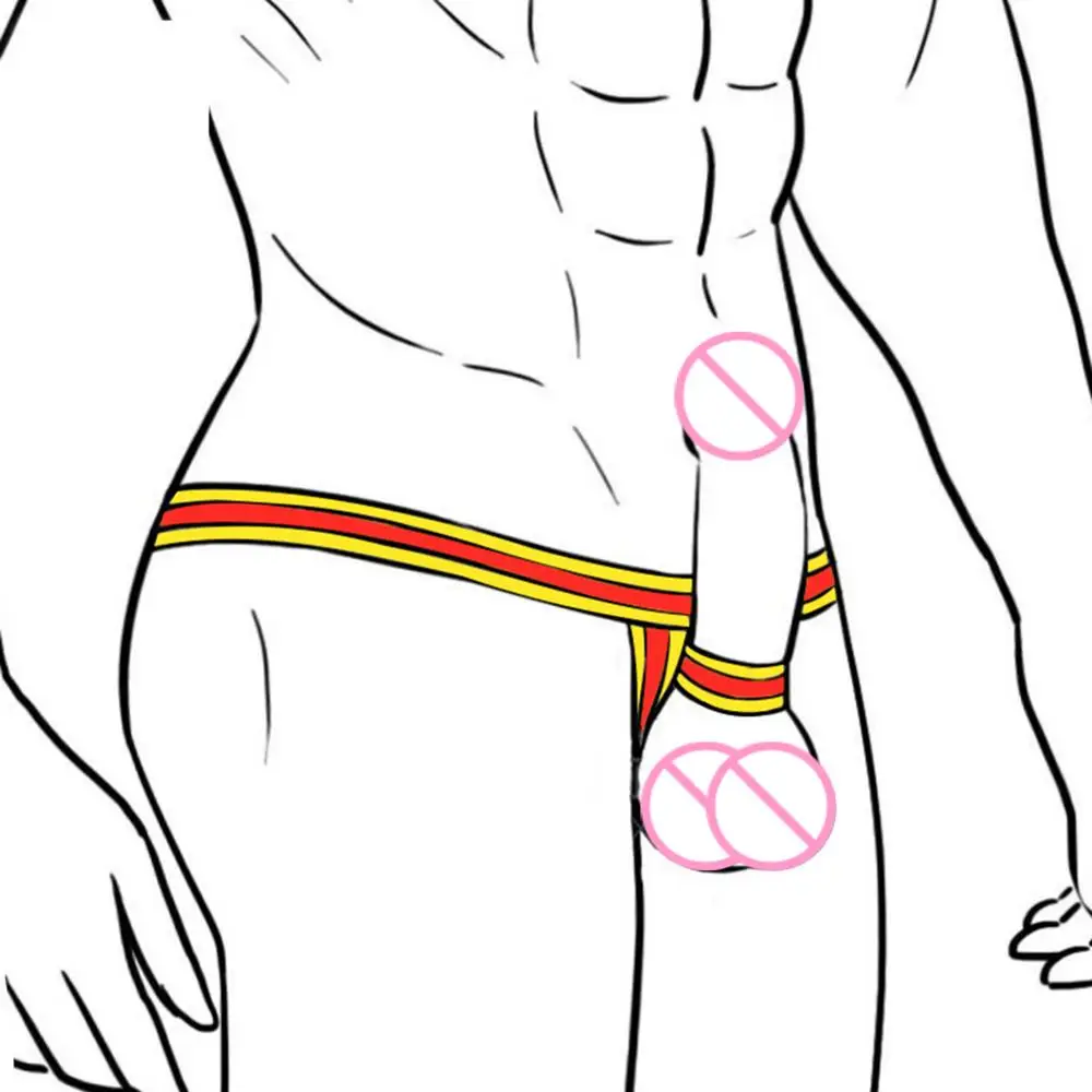 Пикантные Для мужчин мяч подъемник нижнее белье пенис выпуклость стойкая краска