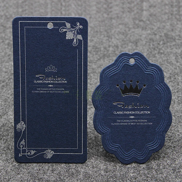 Пользовательские подвесные этикетки бумажная подвесная бирка с принтом одежды