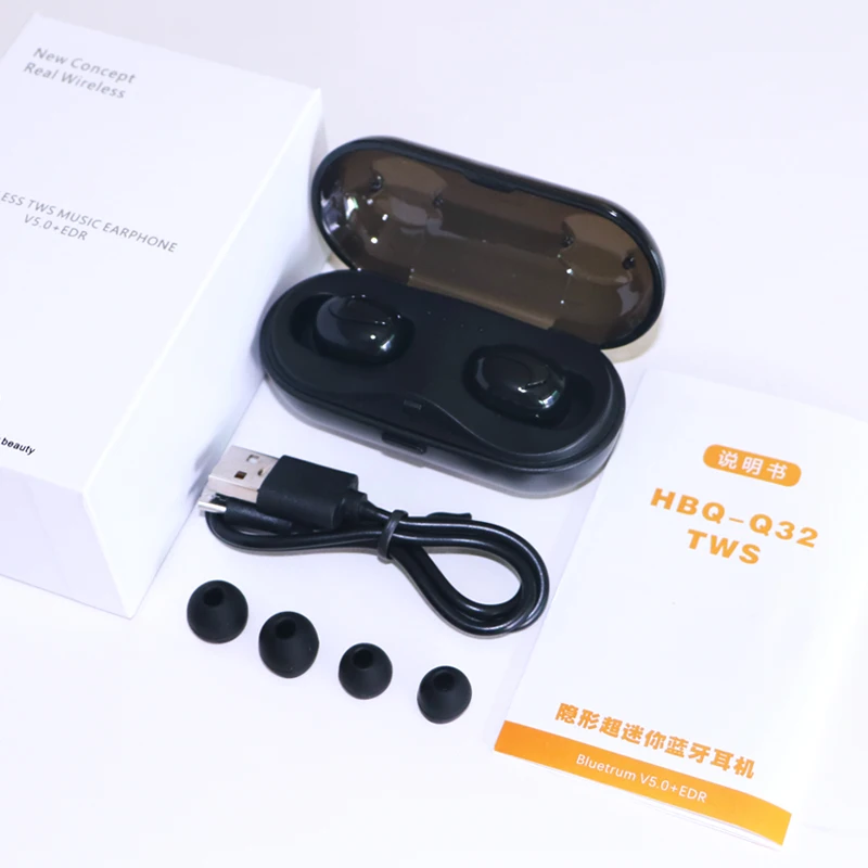 Q32 TWS Bluetooth наушники настоящие беспроводные Q13s 5 0 спортивные Hi Fi стерео бас