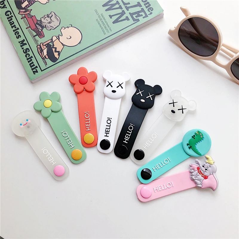 Мультяшный органайзер для кабеля держатель наушников iPhone Samsung MP3 USB | Электроника