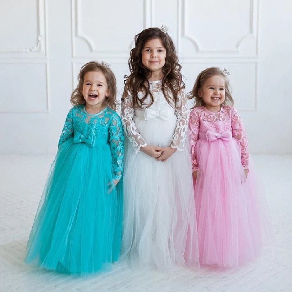 Girl Dress Baby Girl Toddler Party Tutu Dress Lace Party Pageant Wedding Birthday Dress Princess dress
