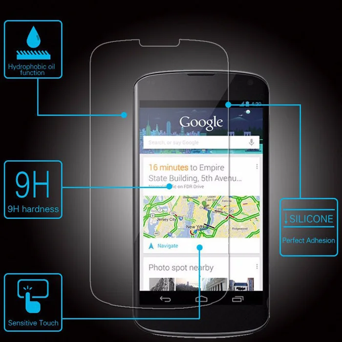 Топ 0 2 мм ультратонкое Закаленное стекло Защитная пленка для LG Google Nexus 4 E960 7 дюймов