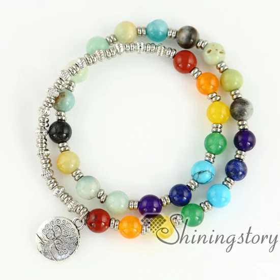 7 Чакра Ювелирные изделия Исцеление ювелирные счастливый браслет Карма